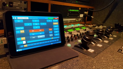 Our FiOPS Tablet Controller is right at home in the video pit.